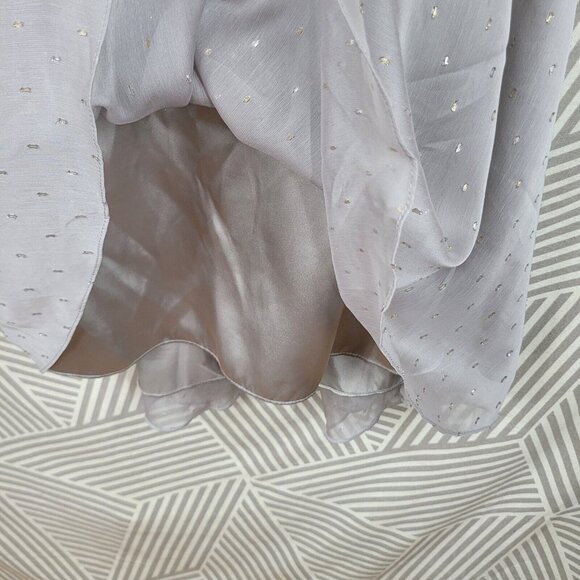 Marybelle Flare Midi Skirt Plus Size 2X 18/20 Elastic Waist Pull On Silver Grey - Picture 6 of 8